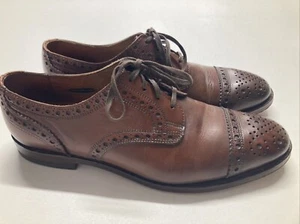 Zapatos de vestir Allen Edmonds Lexington puntera con cordones Oxford 9 1/2 D marrón - Imagen 1 de 11