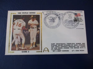 Serie Mundial 1984 Gateway Stamp Cachet Juego 2 Detroit Tigers vs Padres Bavacqua - Imagen 1 de 2