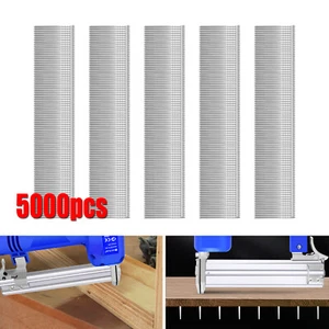 5000 pcs 18 Gauge Brad Nails 25mm Galvanized Brad Nails Kit Fasteners Screws - Picture 1 of 24