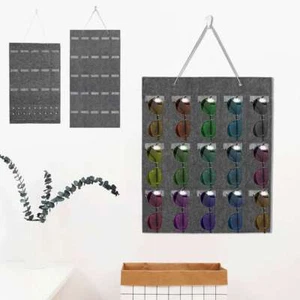 Sunglasses Eyeglass Storage Bag Display Wall Stand Glasses Organizer Holder - Picture 1 of 15