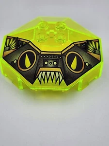Windscreen 6 x 6 x 2  Canopy w/ Axle Hole Stingray Pattern TRANS LIGHT GREEN - Picture 1 of 5