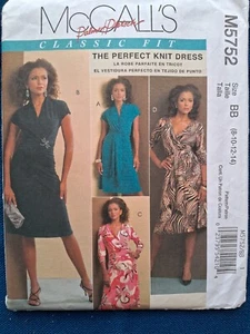McCalls #M5752 Palmer Pletsch Knit Dress Pattern Sz: 8-14 UC - Picture 1 of 2