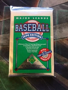 1990 Upper Deck Series 2 MLB Baseball High Number Series Booster Pack | 1 Pack - Picture 1 of 4