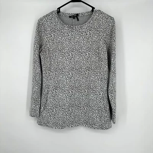 Nic + Zoe leopard print Long sleeve top size Small - Bild 1 von 5