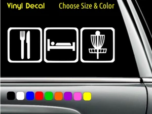 Calcomanía de golf Eat Sleep disco para computadora portátil coche ventana pegatina ELIGE TAMAÑO COLOR - Imagen 1 de 2