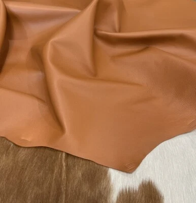 Lambskin Hide XL Saddle Tan Soft Premium Quality Leather 2/3  oz - Image 1 of 4