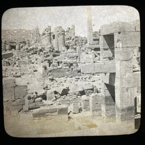 Antique Magic Lantern Glass Slides Lot of 10 Early 1900s Landscape & Animals - Picture 1 of 11