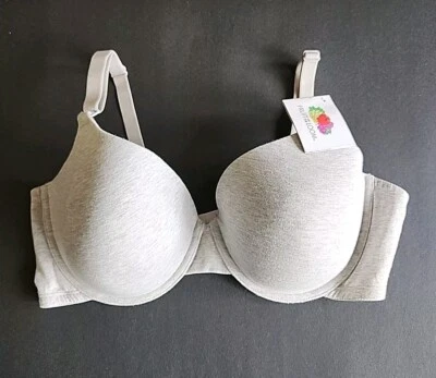 Fruit of the Loom Womens Full Coverage Bra Underwire Grey Style FT797 NWT 42C - Image 1 of 4