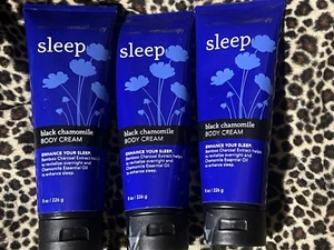 Bath & Body Works 3 X SUEÑO MANZANILLA NEGRA 8 OZ. Cremas corporales de aromaterapia. - Imagen 1 de 1