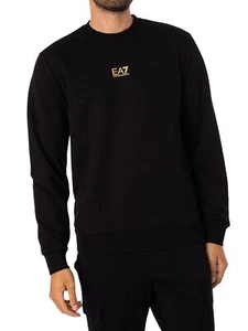 EA7 de los hombres Sudadera con logo, Negro - Imagen 1 de 6