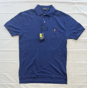 NWT Polo Ralph Lauren Shirt Men's Small Royal Blue Short Sleeve Orange Pony - Picture 1 of 11