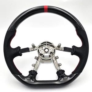 REVESOL Real Carbon Fiber RED Steering Wheel for 1997-2004 Corvette C5 Z06 NEW - Picture 1 of 5