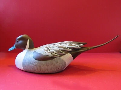 Señuelo Pato Drake Pintail Vintage Original Funcionamiento Pintura Pájaro por Danny Lee Heuer Foto 1 de 4
