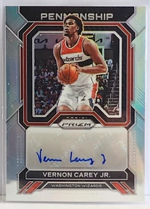 2022-23 Panini Prizm Vernon Carey Jr Penmanship Silver Prizm Auto #PNM-VCJ - Picture 1 of 2