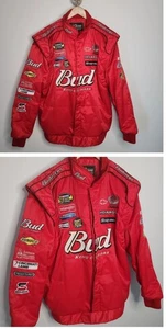 Vintage Dale Earnhardt Jr Jacke XL Red Bud King Of Beers Chase Authentics Rare - Bild 1 von 6