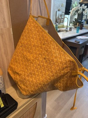 Bolsa tote amarela inspirada em GM Goyard defeituosa em St Louis 1toone G3D - Imagem 1 de 4