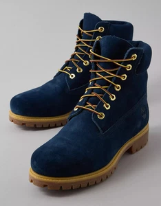 Timberland x AE Indigo Suede 6" Men's 12M Classic Boot Navy Blue - Picture 1 of 5