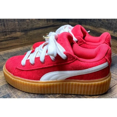 Zapatillas Puma Fenty x Rihanna Creeper Pana Rojo Plataforma Para Mujer Talla 7 Foto 1 de 4