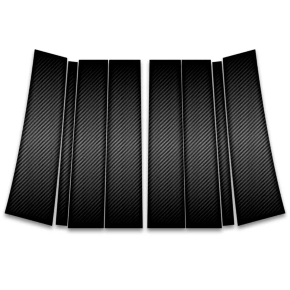 8pc Carbon Fiber Pillar Post Trim fits 2015-2020 Cadillac Escalade ESV - Image 1 of 1