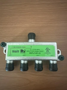 Nuovissimo splitter a banda larga 4 vie omologato DIRECTV SWM MRV MSPLIT4R1-03 verde - Foto 1 di 4