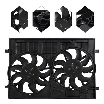 Radiator Dual Cooling Fan Assembly 3QF121207-PFM For 2018-2023 Volkswagen Atlas Foto 1 de 4