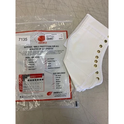 Soporte Swede-O Tobillo Lok con Lengua Tejida, Tobillera Grande Esguince Blanco Foto 1 de 4