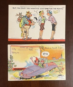 FRANKLIN Missouri vintage comic postcard lot travel UNUSED - Picture 1 of 2