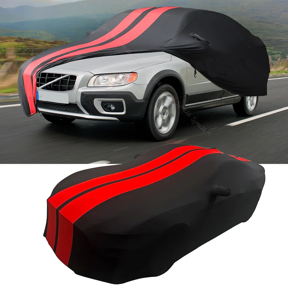 For VOLVO  XC70  XC90 Indoor Soft Stain Stretch Full Car Cover Red Line - Image 1 of 4