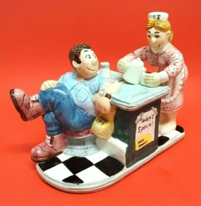1995 Lotus Teekanne Flo's 50's Diner Waitress & Trucker Rare EUC Rarität Discontinued! - Bild 1 von 12