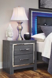 New Gray Nightstand Ashley Furniture - Picture 1 of 1