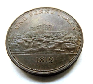 Nottinghamshire 1812 a pagar por J.M. FICHA FELLOWS ONE PENNY - Imagen 1 de 2