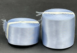 1-1/2" x 5yd, 7/8" x 5yds Double Face Satin Wisteria Ribbon Lot of 2 Spools - Picture 1 of 1