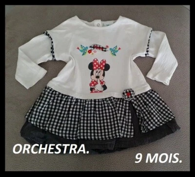 Belle robe Orchestra à manches longues T: 9 Mois - Photo 1/4