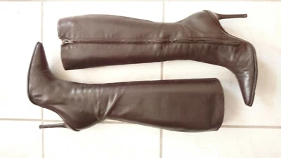 Bottes vintage "Marron"  Sexy -- - FREE LANCE Paris  ---   T.37 - Photo 1/4