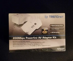 TRENDnet TPL-303E2K - 200Mbps Powerline AV Adapter Kit BRAND NEW & UNOPENED - Picture 1 of 4
