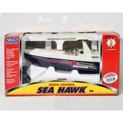 Vintage Nikko Radio Control Sea Hawk RC Remote Control Boat With Box Unused 1222 - Image 1 of 4