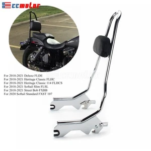Passenger Sissy Bar Backrest For Harley Softail Street Bob FXBB 18-21 Slim FLSL - Picture 1 of 9