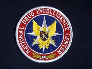 Centro Nacional de Inteligencia sobre Drogas -- NDIC / DOJ -- Parche de tela -- 4" -- NUEVO - Imagen 1 de 2
