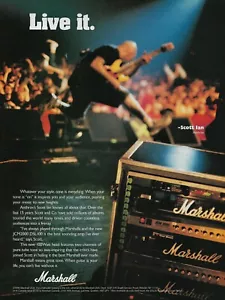 Mini poster Antrace Scott Ian Marshall Amplificatori 1998 annuncio promozionale 8x11 - Foto 1 di 1
