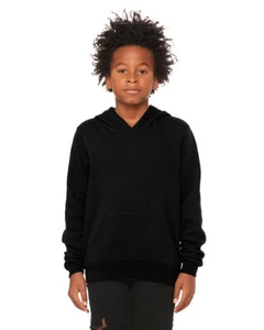 Bella + Canvas 3719Y Youth Sponge Fleece Pullover Hoodie Sweatshirt - Picture 1 of 11
