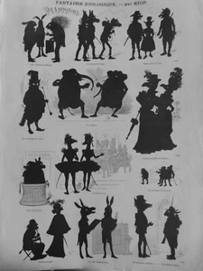 1899 Chinese Shadow Theme 5 Antique Newspapers - Picture 1 of 5