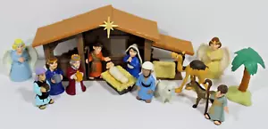 Set Gioco Natività Bambini, Bambini 16 Pezzi Plastica PVC Natività, Nascita Gesù - Foto 1 di 5