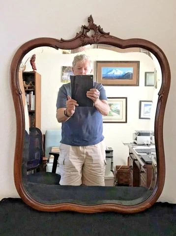 Mirror, Walnut Early-Mid 19th Century Cover