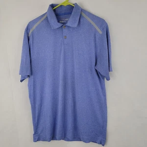 NIKE GOLF Herren Poloshirt Gr. MEDIUM Dri Fit BLAU meliert Tour Performance LESEN - Bild 1 von 13