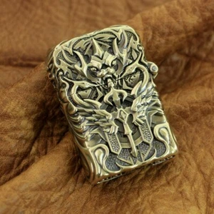Hand-carved Cupronickel Brass Arena of Valor Lighter Shell 6V019 (Just Shell) BZ - Picture 1 of 14