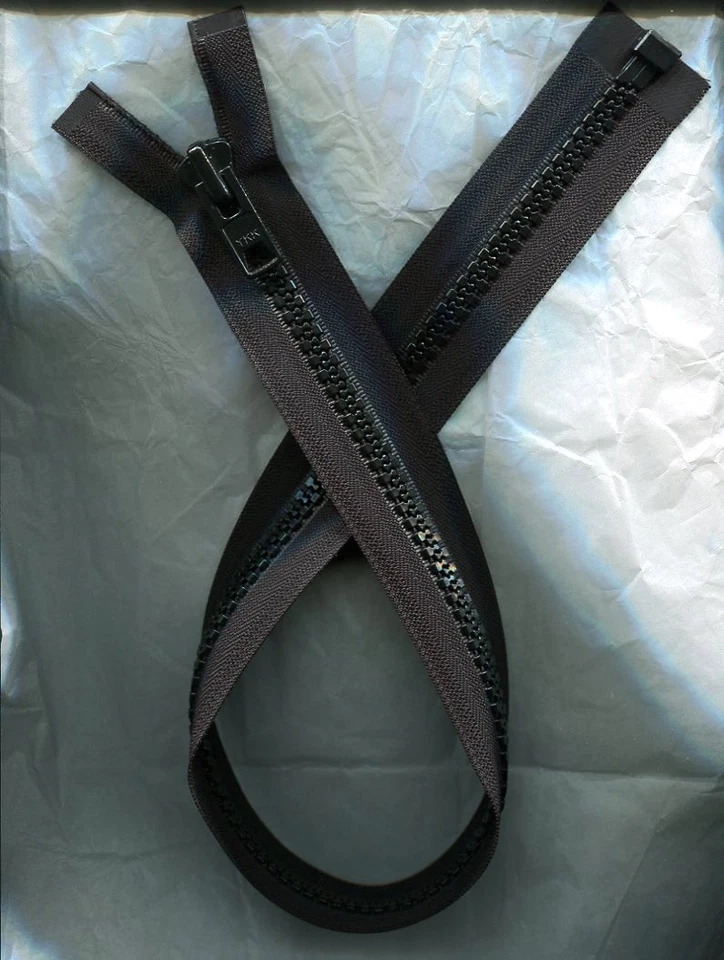 Cremallera separadora de alta resistencia Vislon #10V YKK negra de 24 pulgadas ¡Nueva! Foto 1 de 1