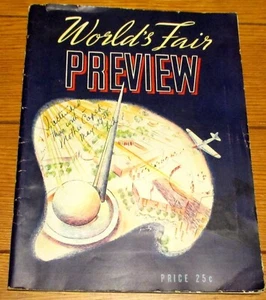 1938 Official Preview Program "The Ball of Tomorrow" NY World's Fair Preview - Picture 1 of 24