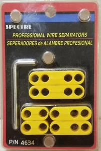 SPECTRE PROFESSIONAL SPARK PLUG WIRE SEPARATORS YELLOW PLASTIC 7-8MM #4634 - Picture 1 of 2