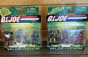 GI JOE VALOR VS VENOM LOT 2004 G.I. NEW SEALED Sand Scorpion Razor Trooper Comic - Picture 1 of 6