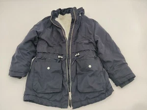 H&M Kinder 5T Jacke Parka Fell gefüttert kaltes Wetter dunkelblau - Bild 1 von 8